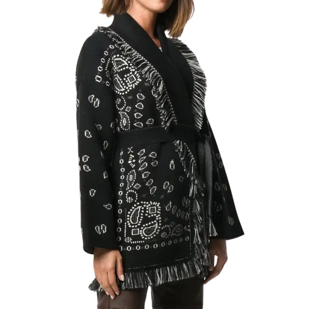 CARDIGAN BANDANA NERO