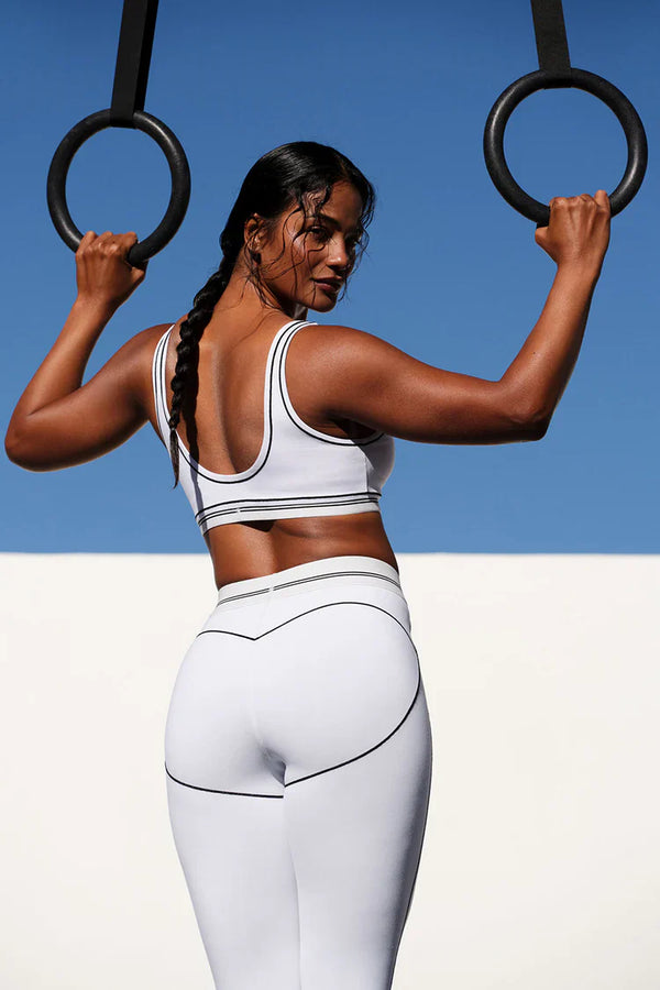 Completo High-Waist Heart Throb Bianco